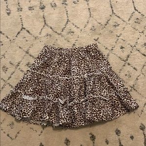 Cheetah print skirt